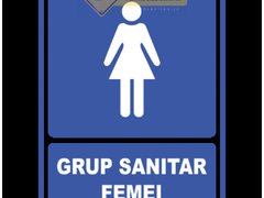 Semn pentru grup sanitar femei